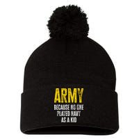 Army Because No One Played Pom Pom 12in Knit Beanie