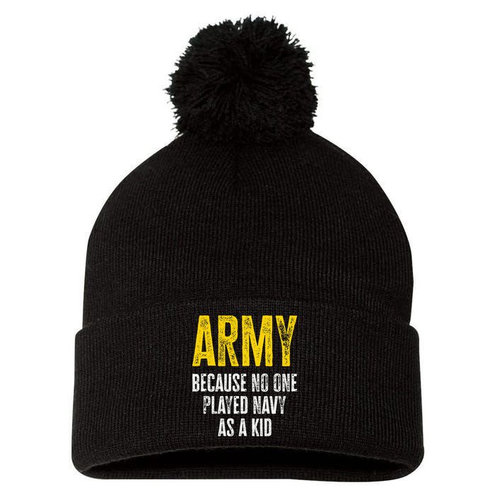 Army Because No One Played Pom Pom 12in Knit Beanie