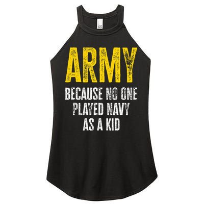 Army Because No One Played Women's Perfect Tri Rocker Tank
