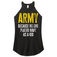 Army Because No One Played Women's Perfect Tri Rocker Tank