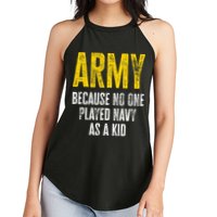 Army Because No One Played Women's Perfect Tri Rocker Tank