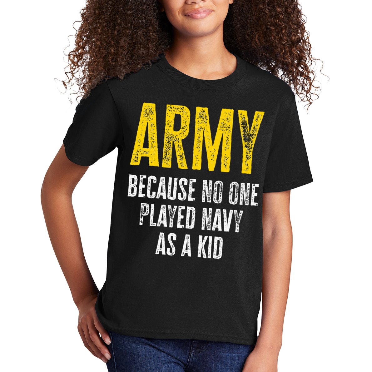 Army Because No One Played Kids T-Shirt