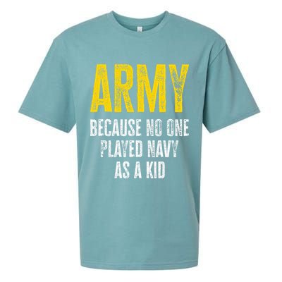 Army Because No One Played Sueded Cloud Jersey T-Shirt
