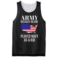 Army Because No One Played As A Funny Army Says Mesh Reversible Basketball Jersey Tank