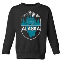 Alaska Bear Nature Alaskan Mountains Toddler Sweatshirt