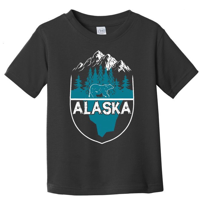 Alaska Bear Nature Alaskan Mountains Toddler T-Shirt