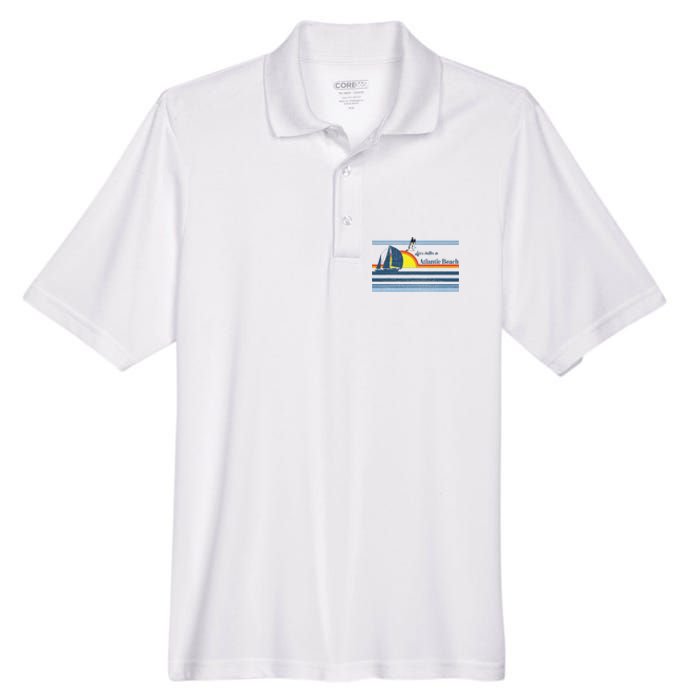 Atlantic Beach Nc North Carolina Gift Beach Men's Origin Performance Pique Polo