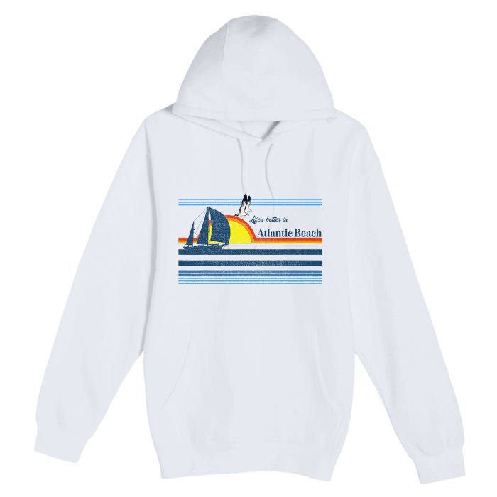 Atlantic Beach Nc North Carolina Gift Beach Premium Pullover Hoodie