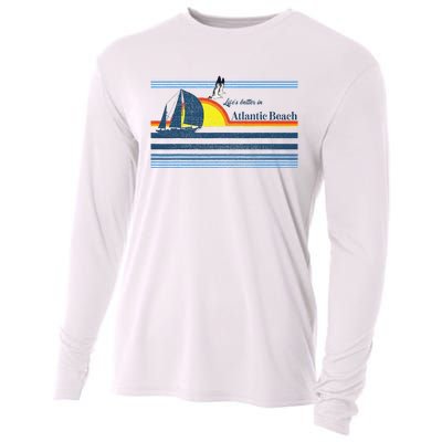 Atlantic Beach Nc North Carolina Gift Beach Cooling Performance Long Sleeve Crew