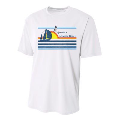 Atlantic Beach Nc North Carolina Gift Beach Performance Sprint T-Shirt