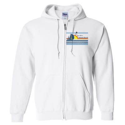 Atlantic Beach Nc North Carolina Gift Beach Full Zip Hoodie