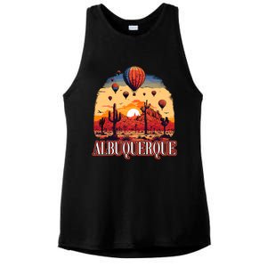 Albuquerque Balloon New Mexico Hot Air Balloon Ladies PosiCharge Tri-Blend Wicking Tank