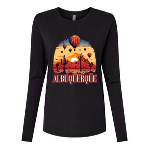 Albuquerque Balloon New Mexico Hot Air Balloon Womens Cotton Relaxed Long Sleeve T-Shirt