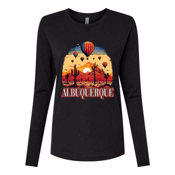 Albuquerque Balloon New Mexico Hot Air Balloon Womens Cotton Relaxed Long Sleeve T-Shirt