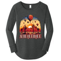 Albuquerque Balloon New Mexico Hot Air Balloon Women's Perfect Tri Tunic Long Sleeve Shirt