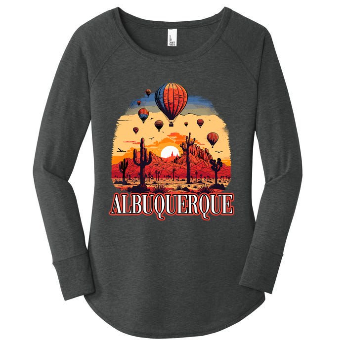 Albuquerque Balloon New Mexico Hot Air Balloon Women's Perfect Tri Tunic Long Sleeve Shirt