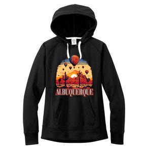 Albuquerque Balloon New Mexico Hot Air Balloon Women's Fleece Hoodie