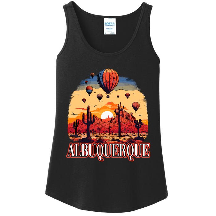 Albuquerque Balloon New Mexico Hot Air Balloon Ladies Essential Tank