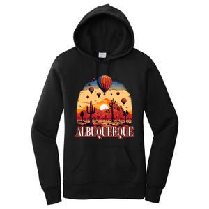 Albuquerque Balloon New Mexico Hot Air Balloon Women's Pullover Hoodie