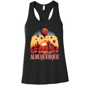 Albuquerque Balloon New Mexico Hot Air Balloon Women's Racerback Tank