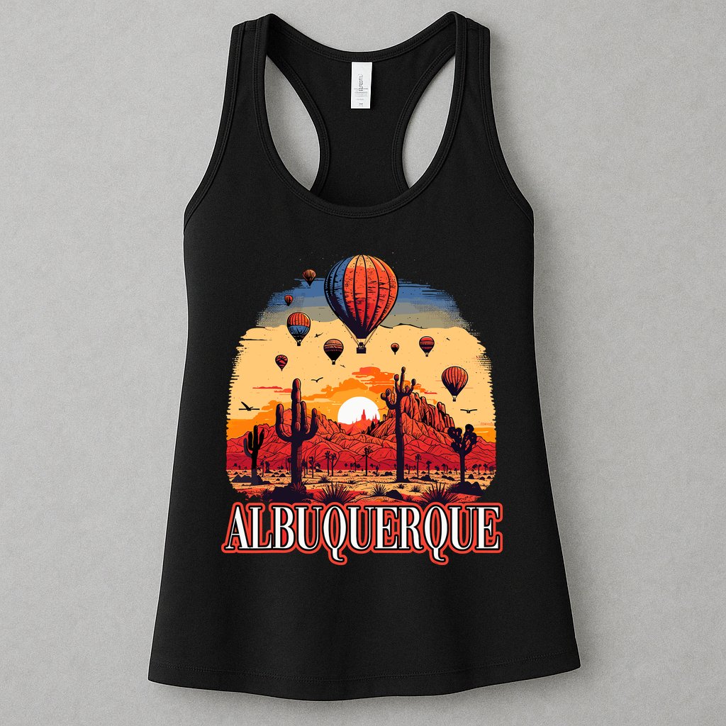 Albuquerque Balloon New Mexico Hot Air Balloon Womens Tank Top