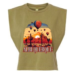 Albuquerque Balloon New Mexico Hot Air Balloon Garment-Dyed Women's Muscle Tee