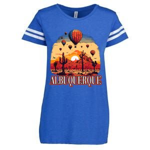 Albuquerque Balloon New Mexico Hot Air Balloon Enza Ladies Jersey Football T-Shirt