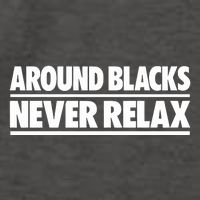 Around Blacks Never Relax Vector Backpack