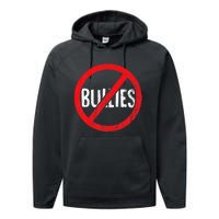 Anti Bullying No Bullies S School Principal Teacher Performance Fleece Hoodie