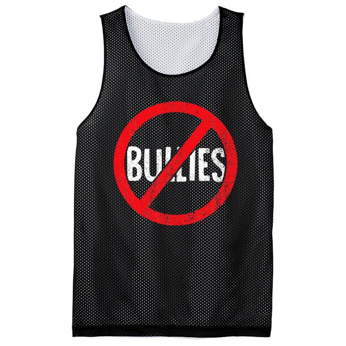 Anti Bullying No Bullies S School Principal Teacher Mesh Reversible Basketball Jersey Tank