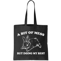 A Bit Of A Mess But Doing My Best Retro Funny Rabbit Bag