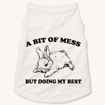 A Bit Of A Mess But Doing My Best Retro Funny Rabbit Doggie Tank