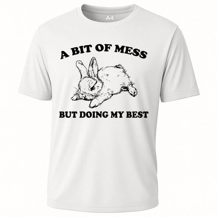 A Bit Of A Mess But Doing My Best Retro Funny Rabbit Performance Shirt