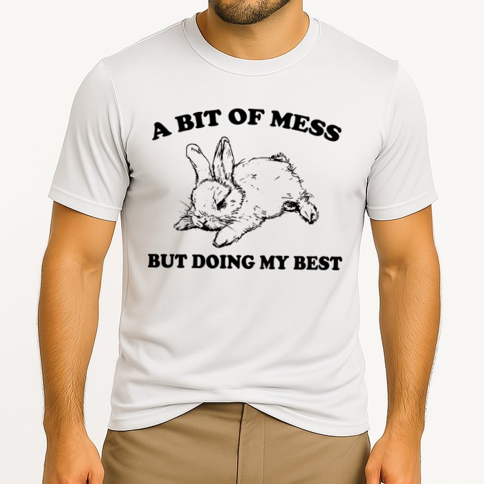 A Bit Of A Mess But Doing My Best Retro Funny Rabbit Performance Shirt