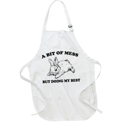 A Bit Of A Mess But Doing My Best Retro Funny Rabbit Apron
