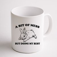 A Bit Of A Mess But Doing My Best Retro Funny Rabbit Mug