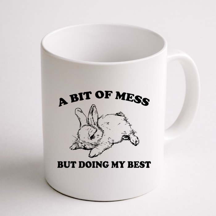A Bit Of A Mess But Doing My Best Retro Funny Rabbit Mug