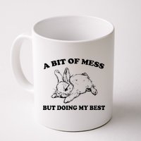 A Bit Of A Mess But Doing My Best Retro Funny Rabbit Mug