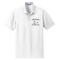 A Bit Of A Mess But Doing My Best Retro Funny Rabbit Dry Zone Grid Polo