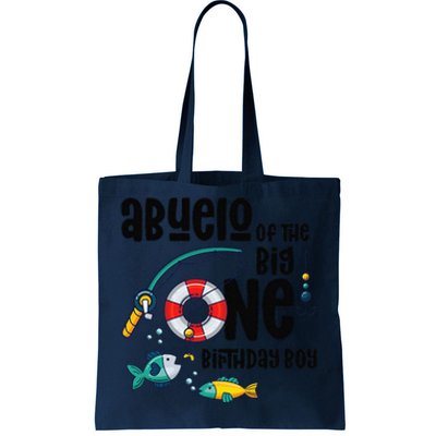 Abuelo Big One 1YearOld Fishing Birthday Tote Bag