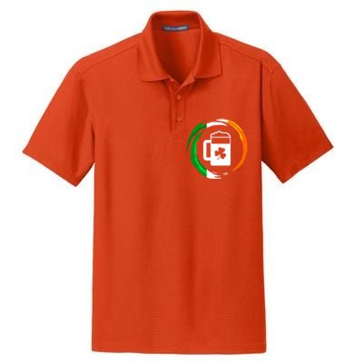 Abstract Beer Of Saint Patrick Day Illustration Gift Dry Zone Grid Polo