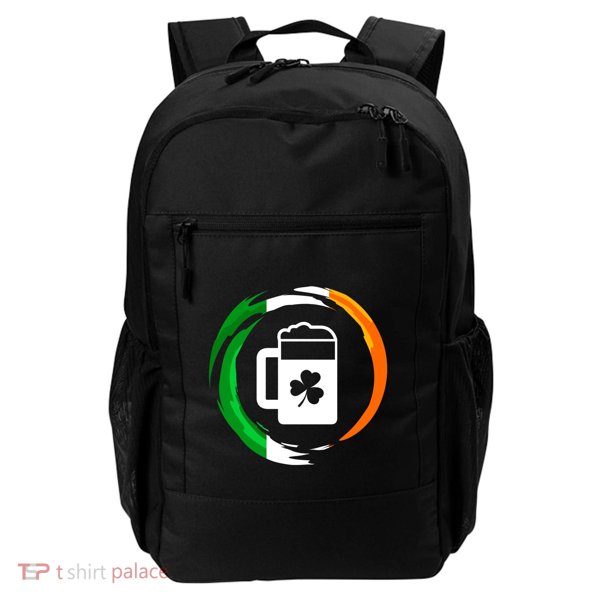 Abstract Beer Of Saint Patrick Day Illustration Gift Backpack