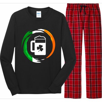 Abstract Beer Of Saint Patrick Day Illustration Gift Long Sleeve Pajama Set