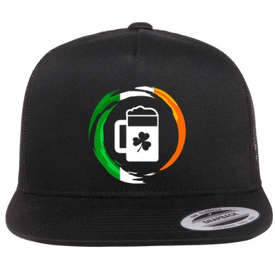 Abstract Beer Of Saint Patrick Day Illustration Gift Flatbill Hat