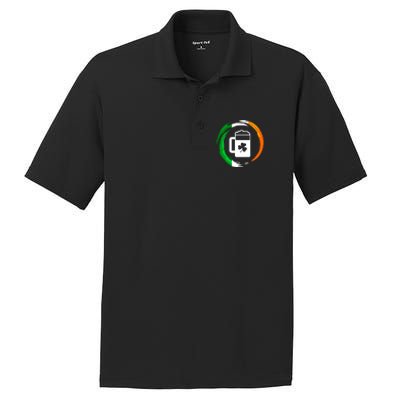 Abstract Beer Of Saint Patrick Day Illustration Gift PosiCharge RacerMesh Polo