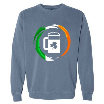 Abstract Beer Of Saint Patrick Day Illustration Gift Garment-Dyed Sweatshirt