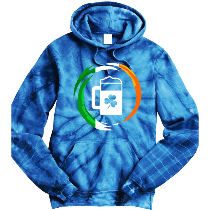 Abstract Beer Of Saint Patrick Day Illustration Gift Tie Dye Hoodie