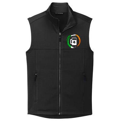 Abstract Beer Of Saint Patrick Day Illustration Gift Collective Smooth Fleece Vest