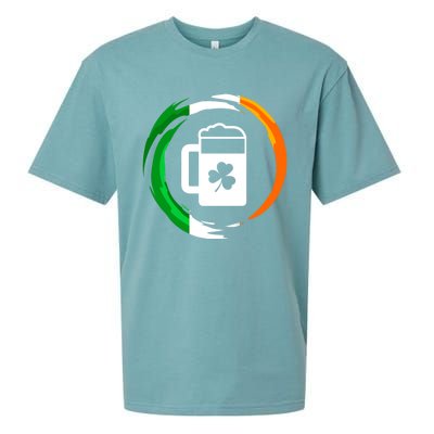 Abstract Beer Of Saint Patrick Day Illustration Gift Sueded Cloud Jersey T-Shirt