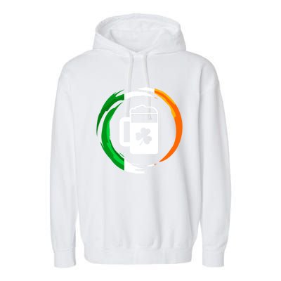 Abstract Beer Of Saint Patrick Day Illustration Gift Garment-Dyed Fleece Hoodie